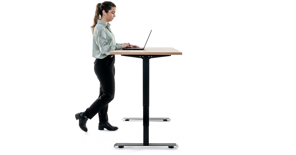 Bureau assis-debout ergonomique